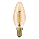 Ledvance Vintage 1906 LED E14 Candle Gold 3.4W 250lm - 822 Extra Warm White | Dimmable - Replaces 25W