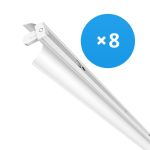 Multipack 8x Noxion Batten Click Reflector LED T8 | Suitable for 2x 150cm LED Tube