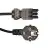 Noxion GST - Compatible Supply Cable Black - Female + Shuko Europlug - 3m - 3 pole 1,5mm2