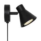 Nordlux Eik Wall Light Metal Black | Suitable for 1x GU10