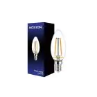 Noxion Lucent LED E14 Candle Filament Clear 2.5W 250lm - 827 Extra Warm White | Replaces 25W