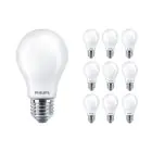 Multipack 10x Philips MASTER Value LED Bulb E27 Pear Frosted 5.9W 806lm - 927 Extra Warm White | Best Colour Rendering - Dimmable - Replaces 60W