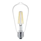 Philips Corepro LED Bulb E27 Edison Filament Clear 7W 806lm - 827 Extra Warm White | Replaces 60W